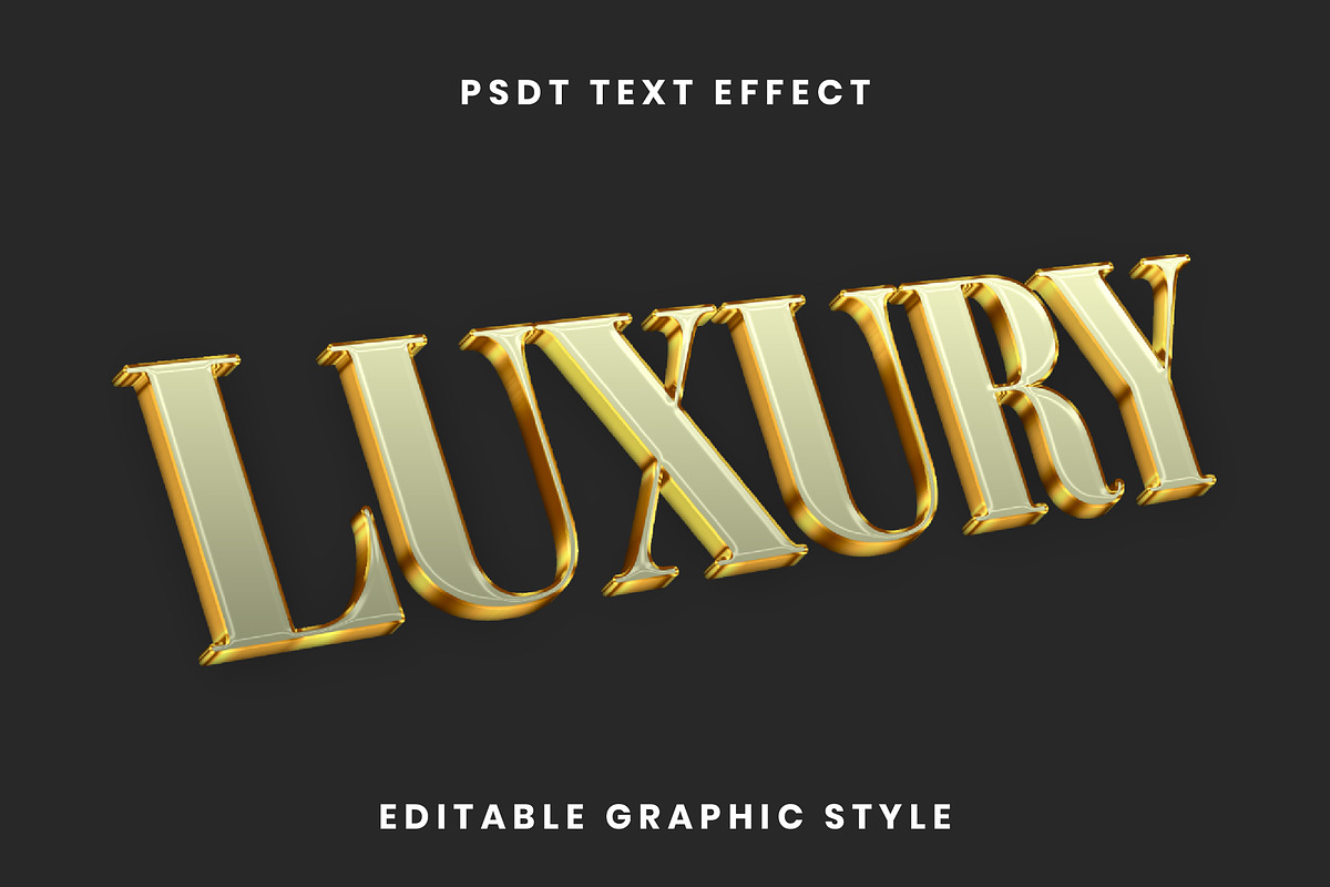Gold Expensive 3D Text Effect