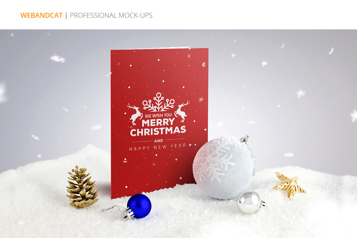Invitation / Greeting Card Mock-Up, a Print Template by WebAndCat (Photo 9 of 10)