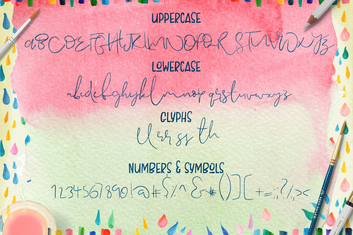 Passionfruits Script Font preview 2