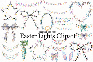 Easter Lights Clipart, an Illustration by Designworld