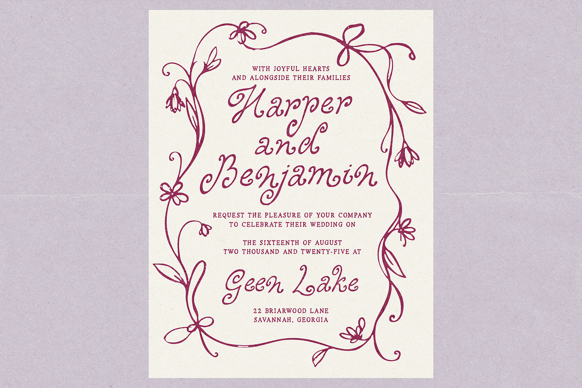 Handwritten Vintage Curly Font Duo, a Handwritten Font by Ayya Studio (Photo 12 of 16)