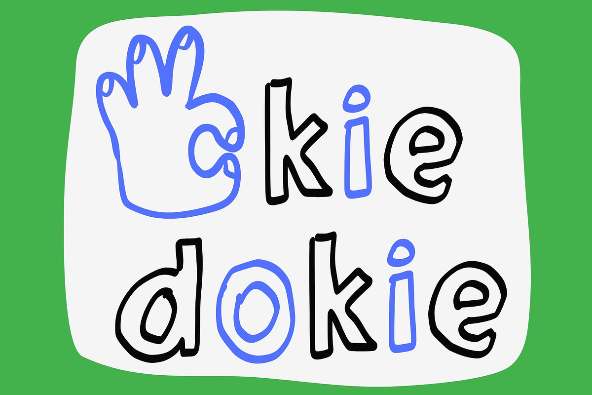 Okie Doki Handwritten Font, a Handwritten Font by Honey Island Studio (Photo 7 of 7)