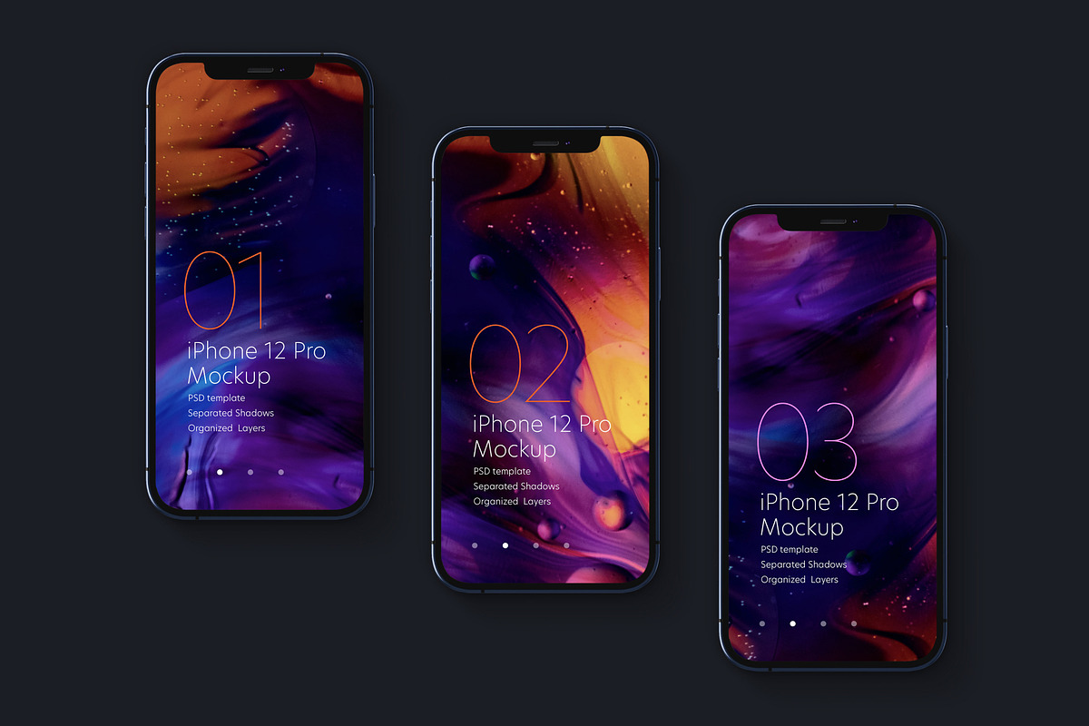 iPhone 12 Pro Mockup Set, an iPhone Mockup by Deeplab (Photo 9 of 17)