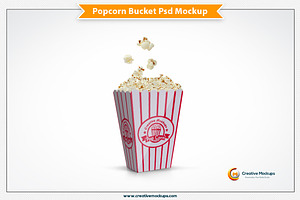 Popcorn Bucket Mockup Template