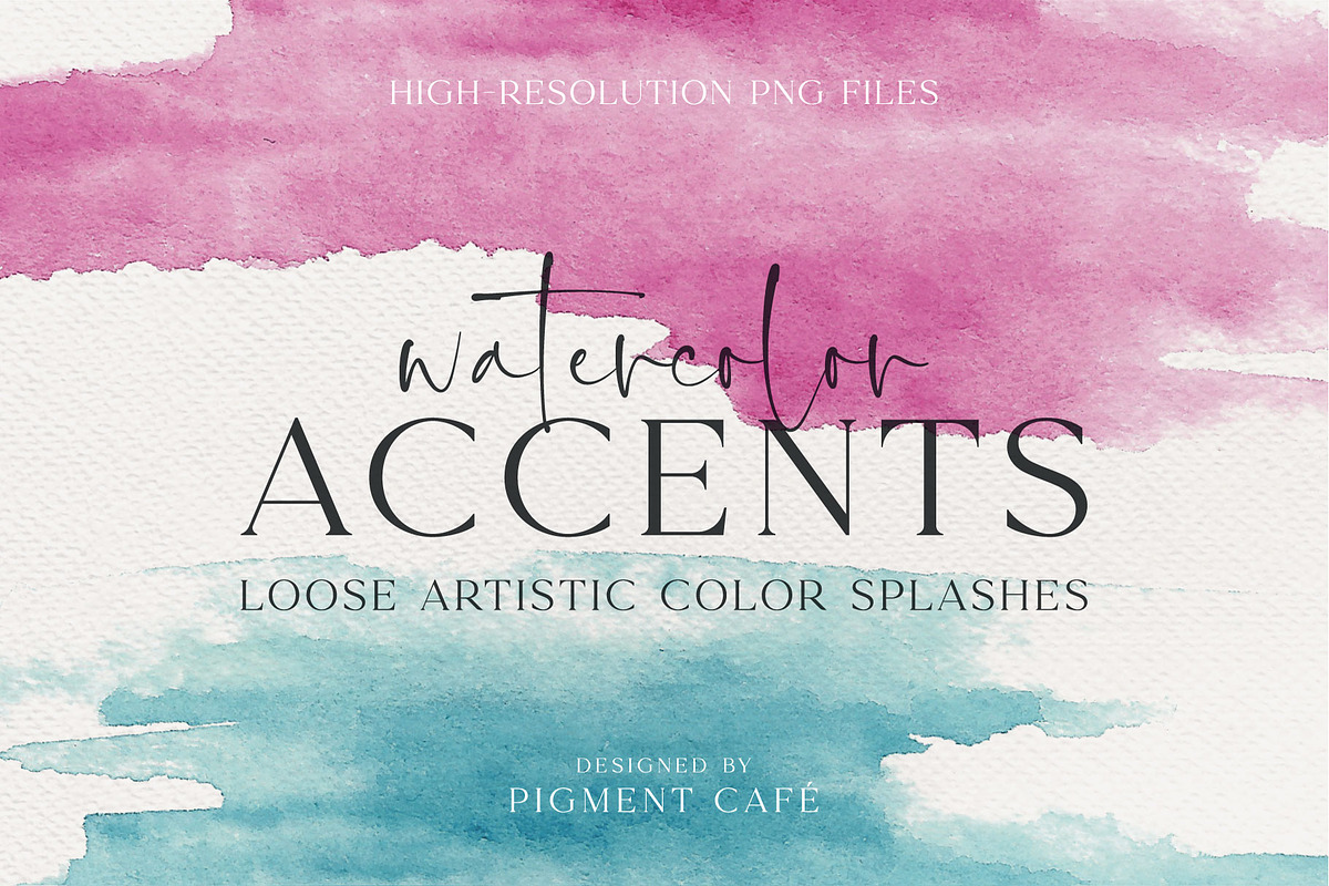 Watercolor Accent Strokes Bundle, a Background Graphic by Pigment Café (Photo 1 of 7)