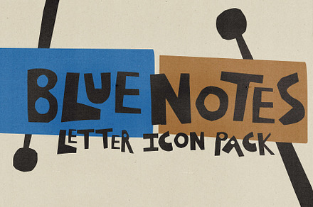Blue Notes - Letter Icon Pack, a Solid Icon by Madeline ODonoghue Design