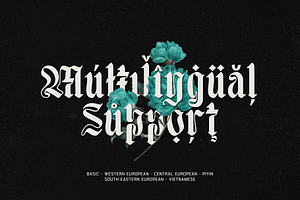 Moxy Rush Blackletter Typeface