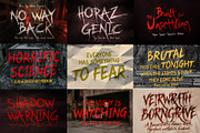 Ultimate Halloween Terror Font Pack, a Handwritten Font by HypeWorksCo (Thumbnail 10 of 15)