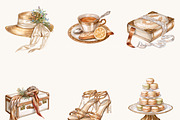 Watercolor Rome Vacation Clipart, an Object Illustration by BusyDaydesign (Thumbnail 3 of 9)