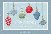Christmas clipart, cards, phrases, a Seasonal Illustration by Valeria Soloveva (Thumbnail 5 of 8)