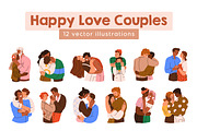 Happy love couples hugging set, a Person Illustration by Good Studio (Thumbnail 1 of 10)