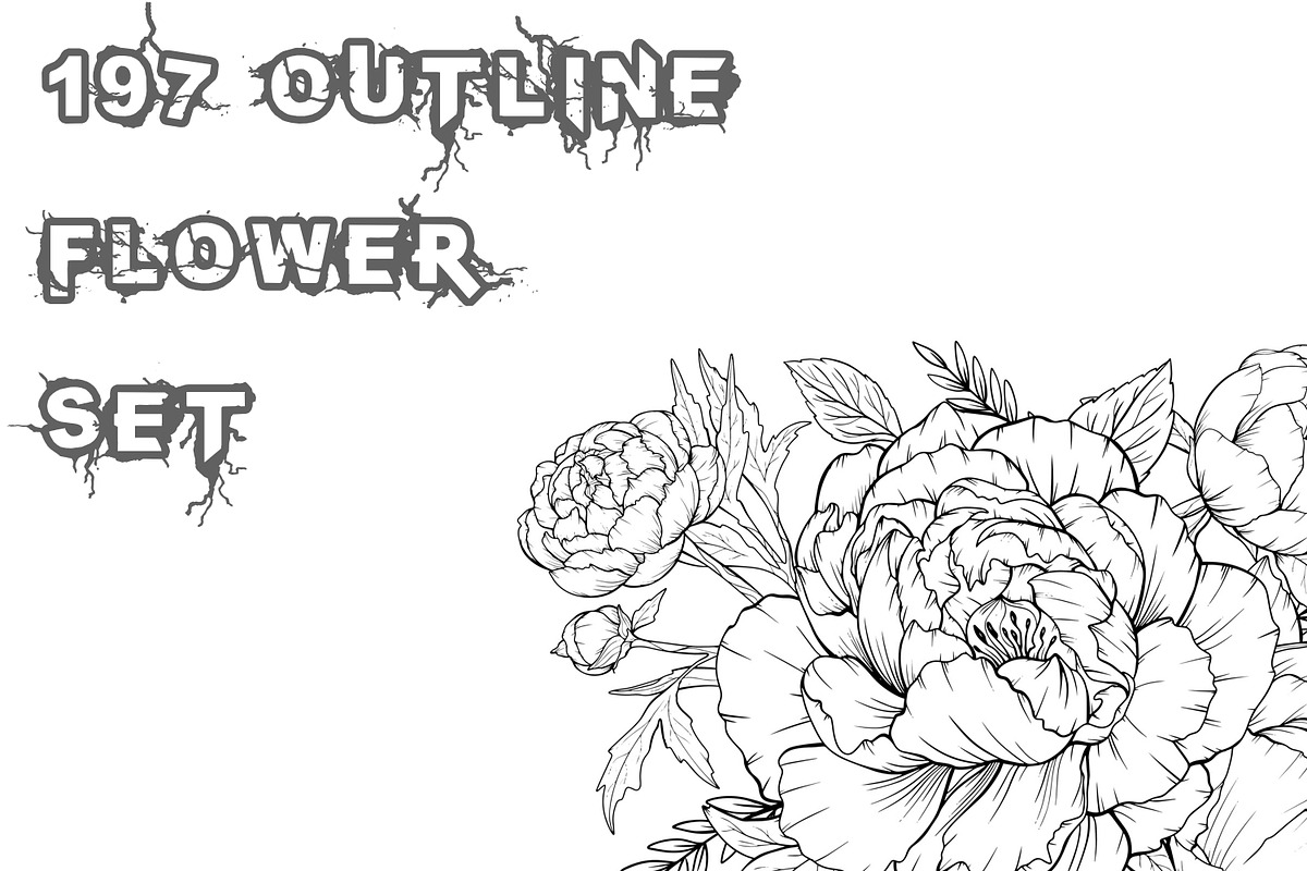 Flower Coloring Pages & Books Bundle, an Object Graphic by Digital Studio (Photo 2 of 4)