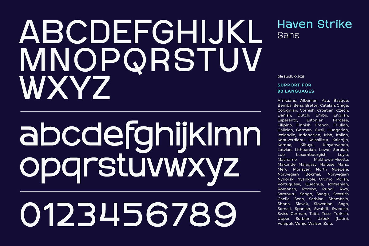 Haven Strike, a Sans Serif Font by din-studio.com (Photo 17 of 21)