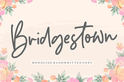 Bridgestown - Monoline Font, a Script Font by Balpirick Studio (Thumbnail 1 of 7)