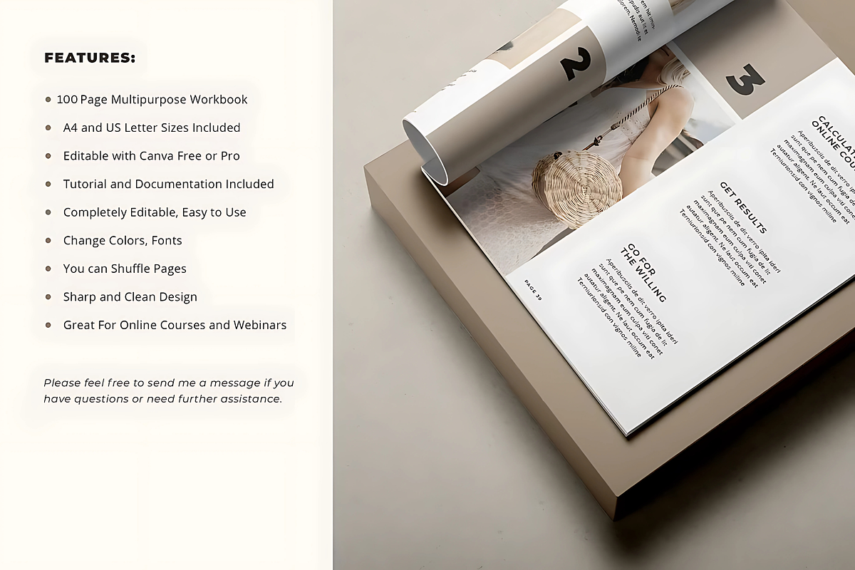 Workbook Creator Templates for Coach, a Stationery Template by ThePhoton (Photo 2 of 11)