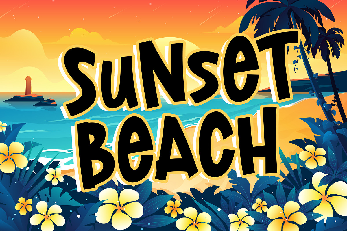 Lost Island - Summer Font preview 7