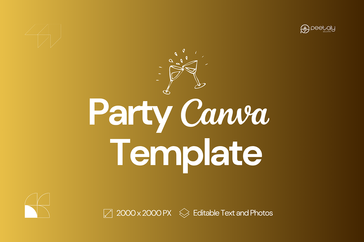 Golden Yacht Party Canva Template, a Flyer Template by PeetalyStudioDesigns (Photo 3 of 5)