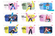 Startups flat vector illustrations, a Templates & Theme by Grivina's shop (Thumbnail 34 of 45)