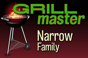 Grillmaster Narrow Family, a Font by FontMesa (Thumbnail 1 of 5)