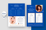 Beauty Salon Flyer Canva Template, a Flyer Template by artbart (Thumbnail 1 of 8)