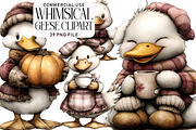 Whimsical Geese Clipart Bundle, an Illustration by Daily.Designs (Thumbnail 1 of 5)