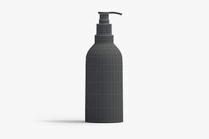 Plastic Pump Bottle 3D Model