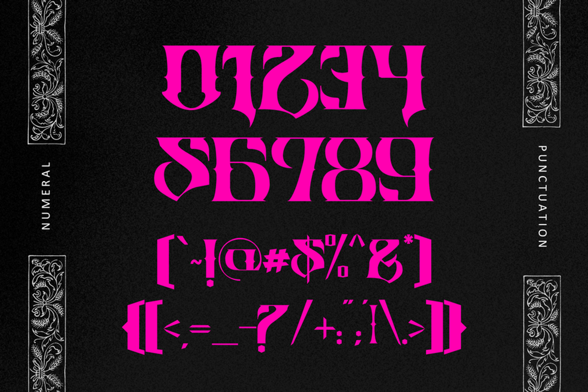 Blackletter Logo Font - Zulta Music, a Blackletter Font by Illushvara Design (Photo 6 of 10)