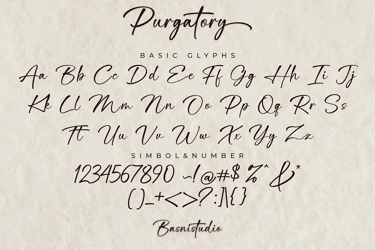 Purgatory – Casual Handwritten Font, a Handwritten Font by Basnistudio (Photo 10 of 13)