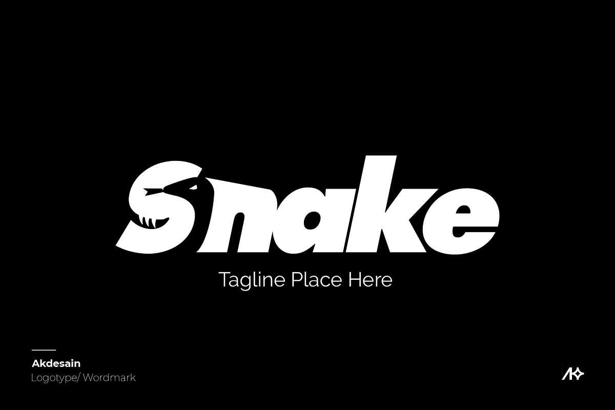Snake Wordmark Logo, a Branding & Logo Template by Akdesain
