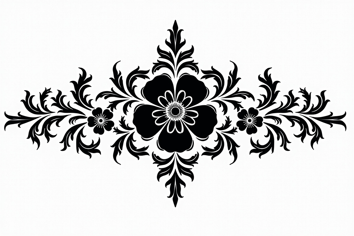 Elegant Floral Ornament Set, an Illustration by BIPLOB EXPERT (Photo 5 of 21)
