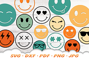 Smiley Face SVG Bundle, a Graphic by Cloud9DesignSVG (Thumbnail 7 of 7)