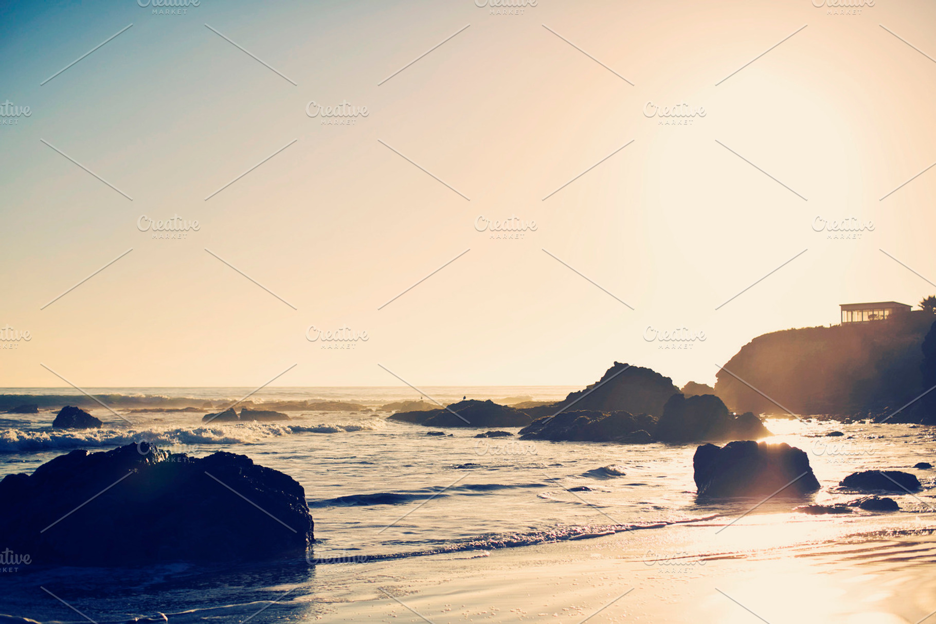 Peaceful Beach At Dusk
