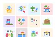Flat Ecological Icons, a Duotone Icon by Brickclay (Thumbnail 7 of 8)