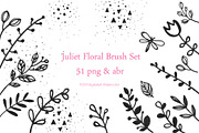 Flower doodles floral digital stamp, an Illustration by FOXYdigitalart (Thumbnail 1 of 4)