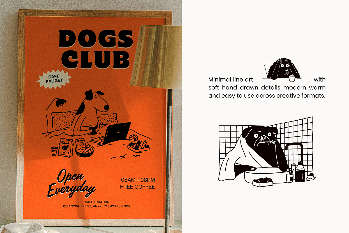 Just Dogs: Daily Life Pack, an Animal Illustration by Veyla (Photo 8 of 10)