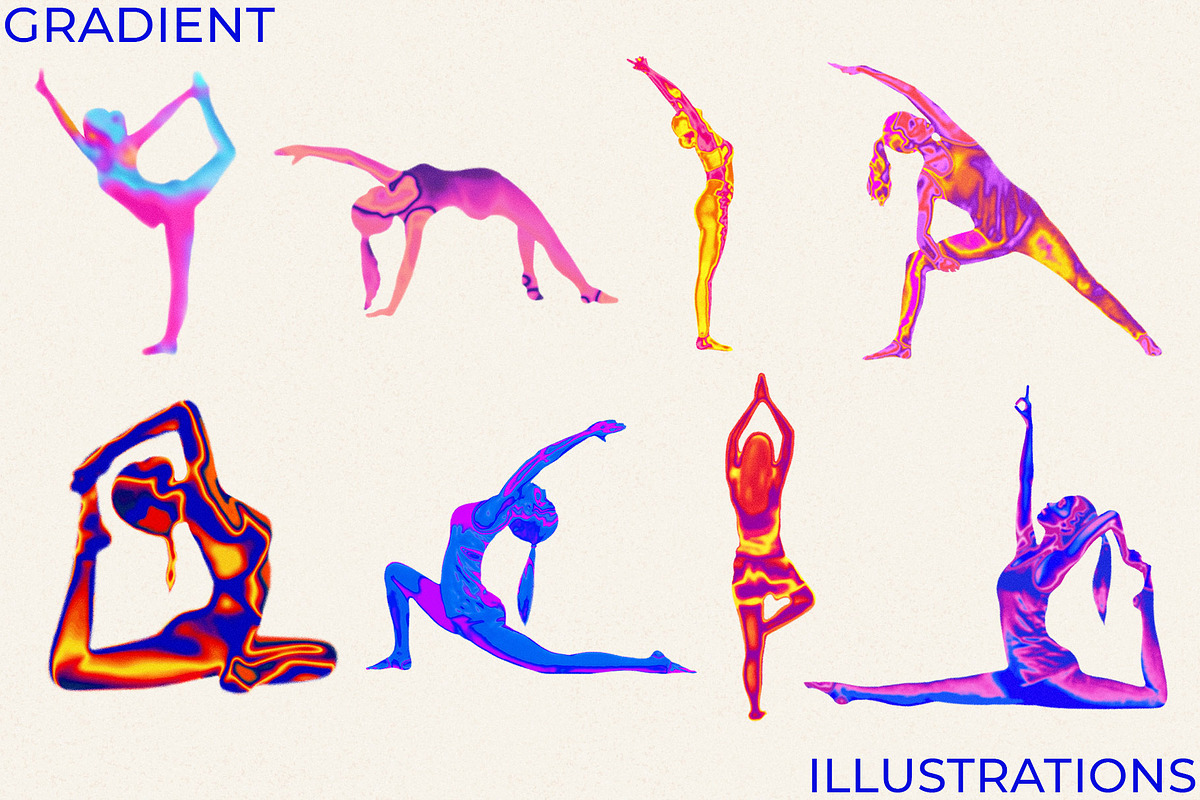 Grainy Gradient Textures & Shapes, an Object Graphic by CatJello Graphics (Photo 15 of 38)