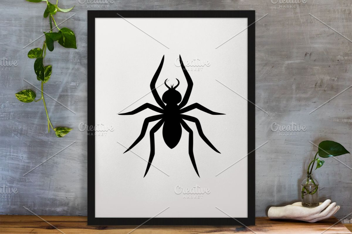 Spider Silhouette SVG, an Animal Illustration by newminddesign (Photo 3 of 5)