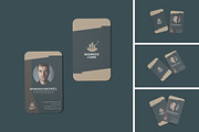 Vertical Business Card Mockup, an Advertising Mockup by YurnalisPerix (Thumbnail 1 of 5)