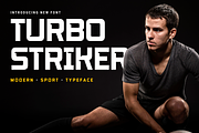 Turbo Striker - Sport Font, a Sans Serif Font by Mine Type Lab (Thumbnail 1 of 10)