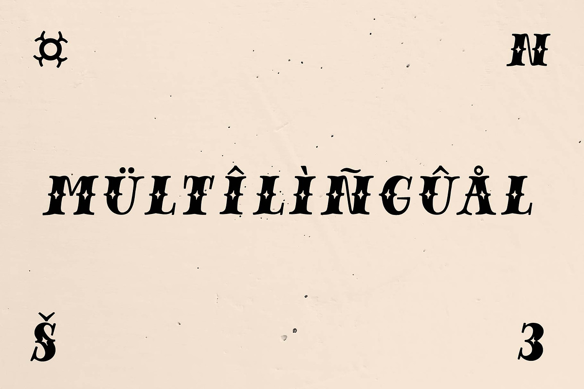 Magic Dust - vintage display font, a Blackletter Font by doffdog (Photo 7 of 8)