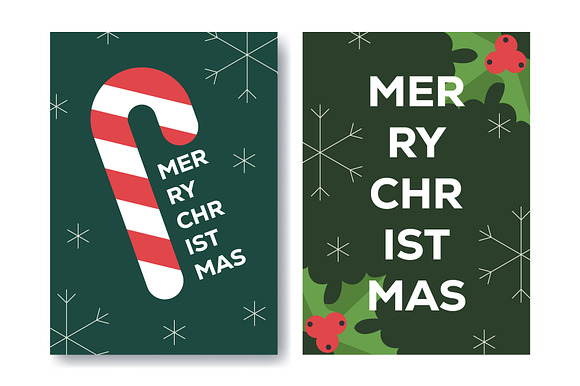 Modern minimalist Christmas cards preview 4