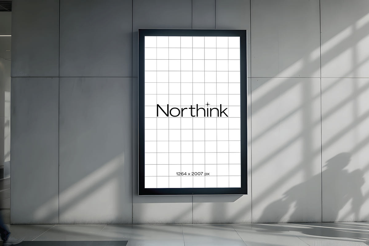 Indoor Lightbox Poster Mockup, a Mockup by Northink (Photo 2 of 3)