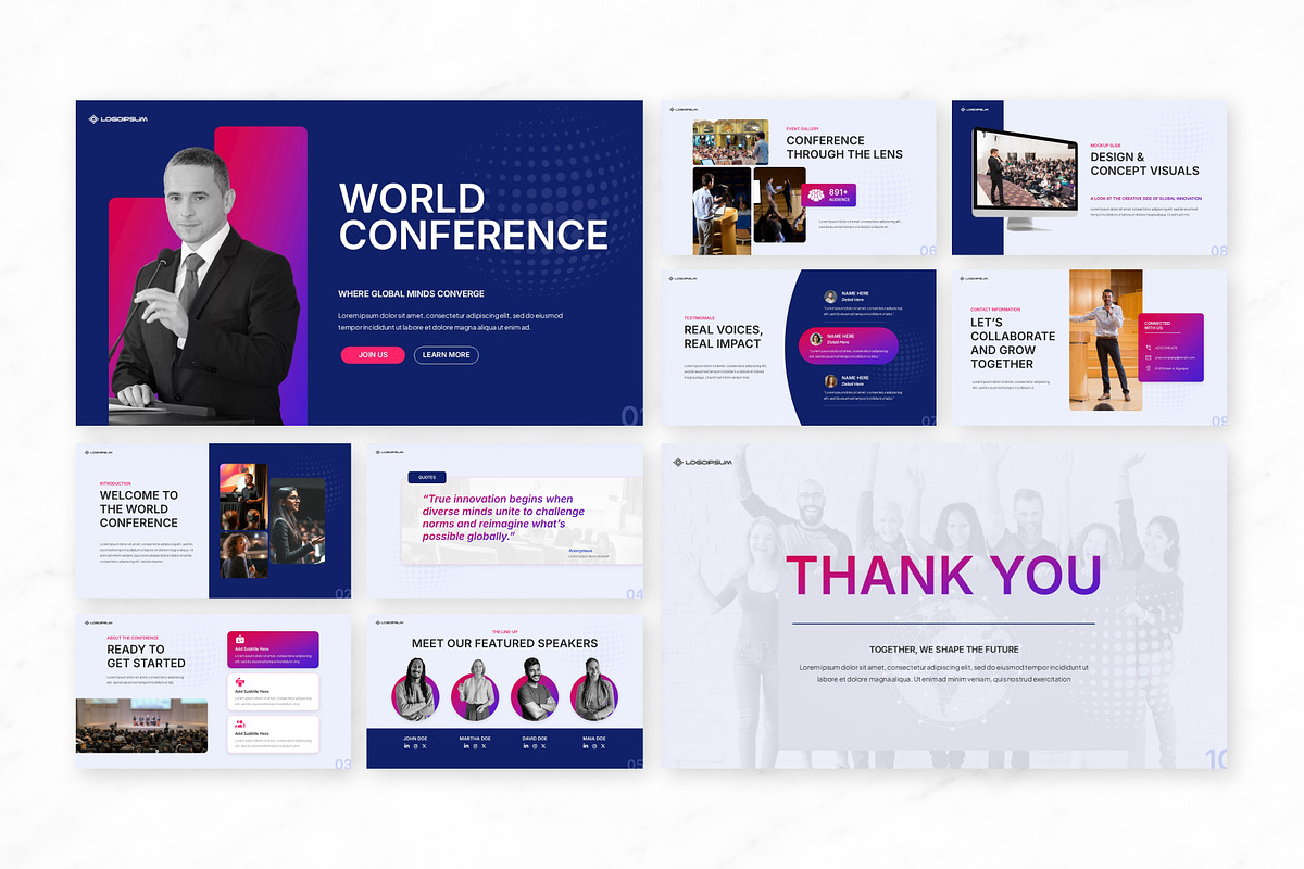 World Conference Google Slides, a Presentation Template by Antstheme (Photo 3 of 3)