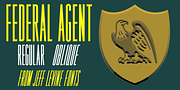 Federal Agent JNL, a Sans Serif Font by Jeff Levine Fonts (Thumbnail 1 of 5)