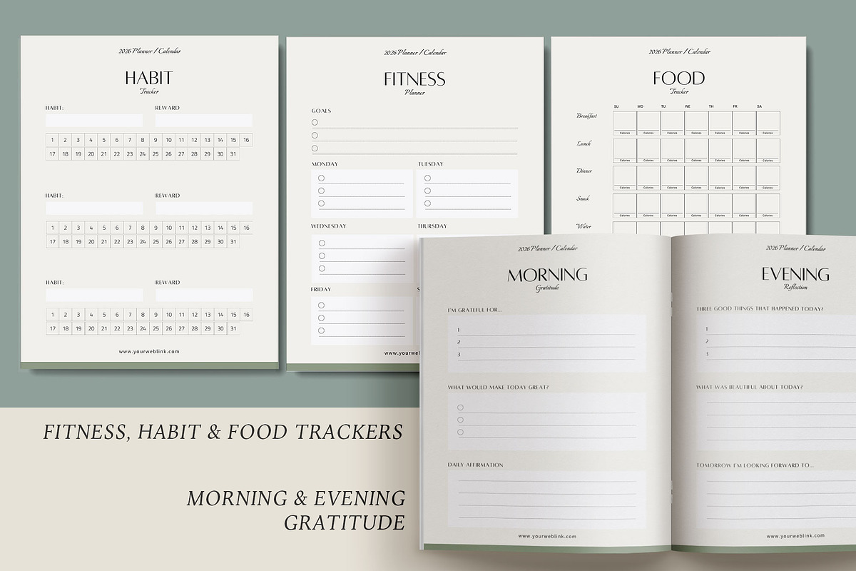 2026 Canva Planner & Calendar kit, a Magazine Template by 3.14&Co (Photo 8 of 10)