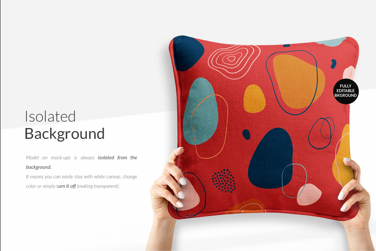 Linen Pillow 15x Mock-ups Set, a Household Mockup by Mocca Mockups Store (Photo 24 of 32)