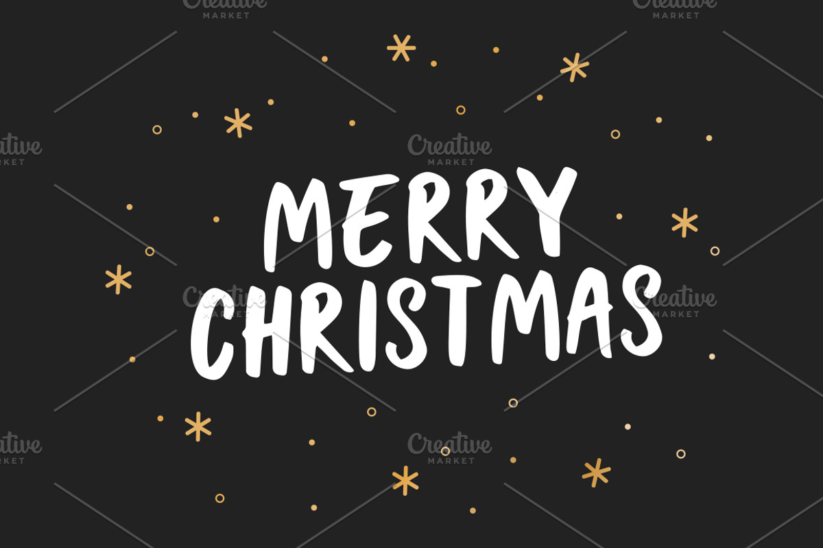 Holiday Christmas Vector Text Set, an Object Graphic by LineByLine (Photo 3 of 4)