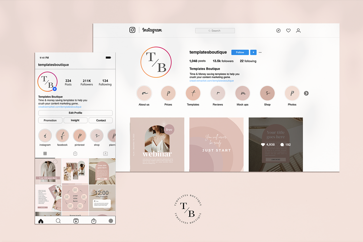 Instagram Story Highlight Cover Icon, a Social Media Template by Templates Boutique (Photo 6 of 10)