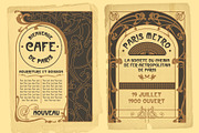 Art Nouveau Poster Templates, a Decorative Illustration by Wingsart Studio (Thumbnail 2 of 5)