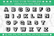 Floral Alphabet Svg, Alphabet Svg, an Object Graphic by VectorWorlds (Thumbnail 3 of 3)